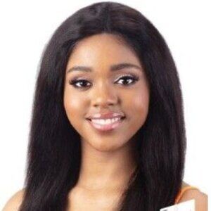 18" bohemian curl wet and wavy human hair lace front wig